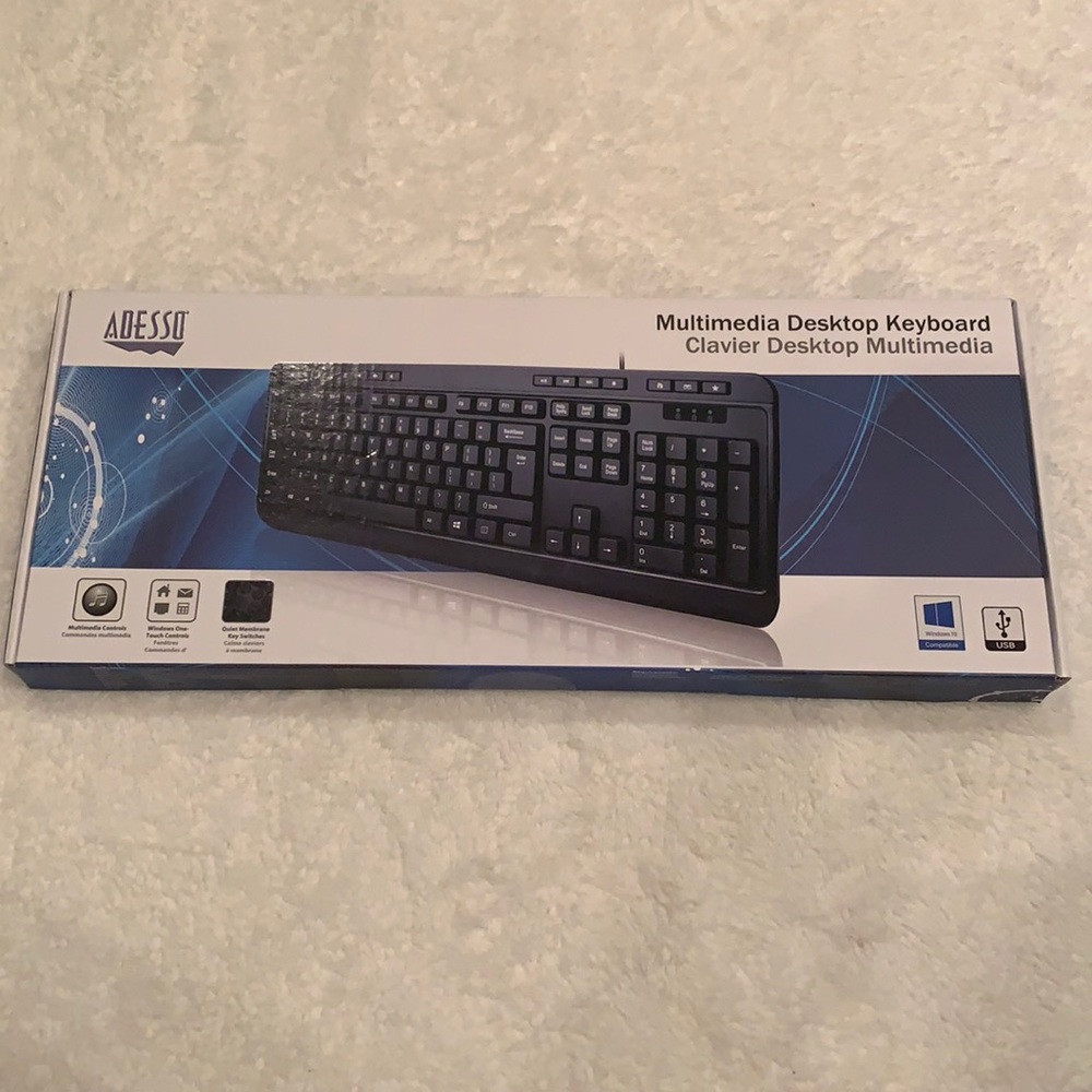 Adesso multimedia desktop keyboard